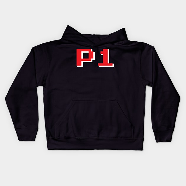 Player 1 Kids Hoodie by Multitasking